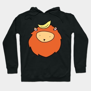 Banana Lion Face Hoodie